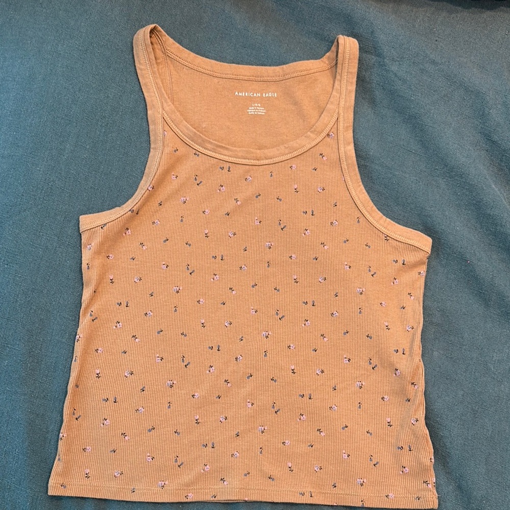 American Eagle Outfitters Women's Tan Tank Top